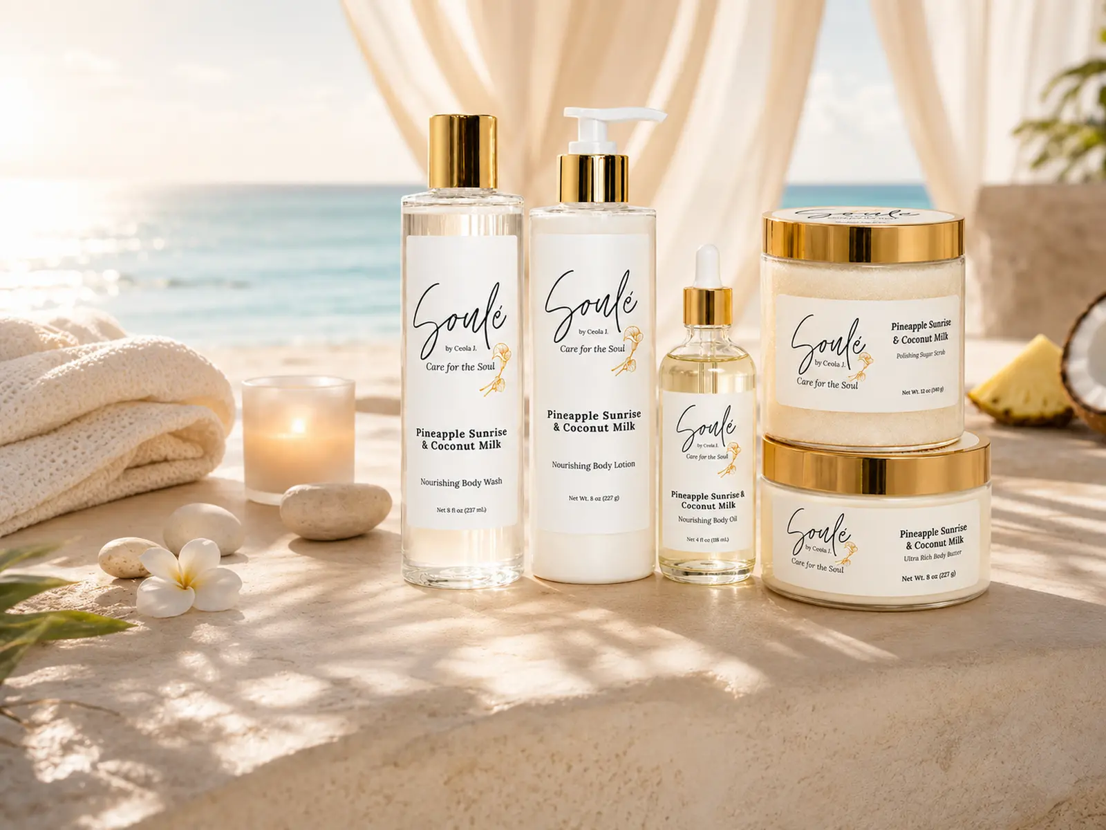 Soulé Pineapple Sunrise & Coconut Milk collection